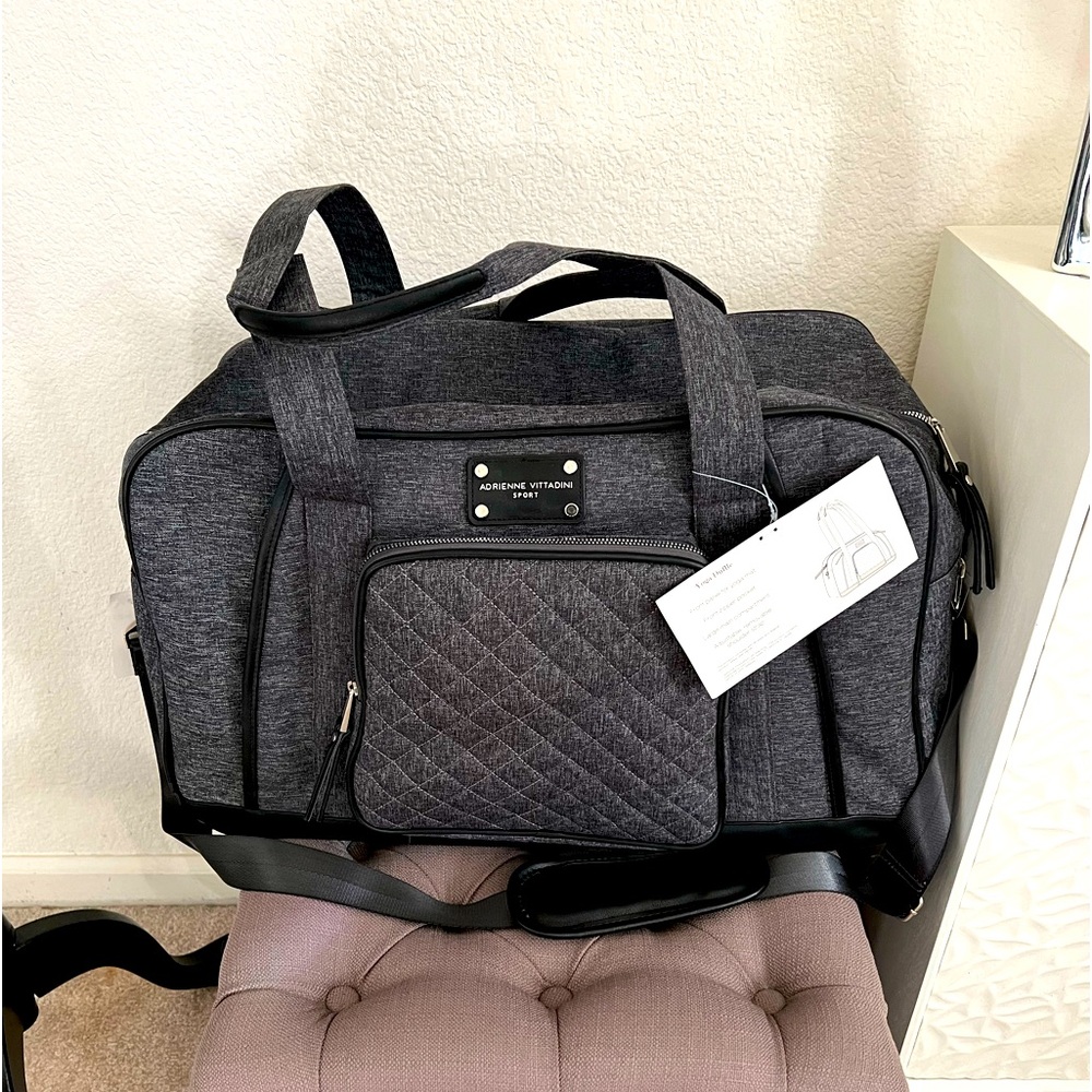 NWT Adrienne Vittadini Weekender Tote Overnight Bag